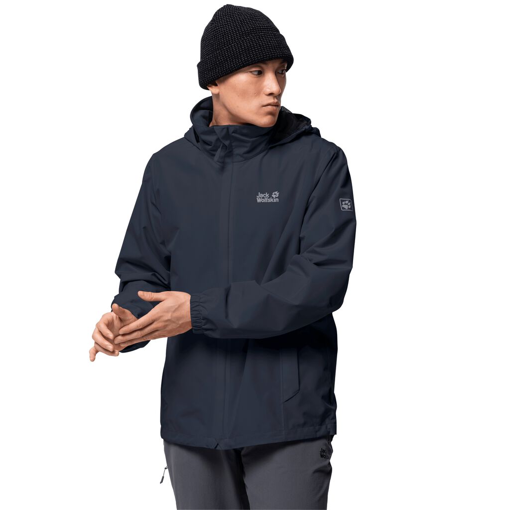 Jack Wolfskin STORMY POINT Vestes Homme Bleu - ELUIPSF-75